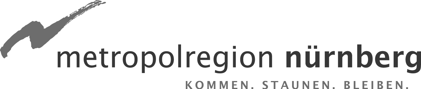 MetropolregionNürnberg Logo Slogan 4c sw