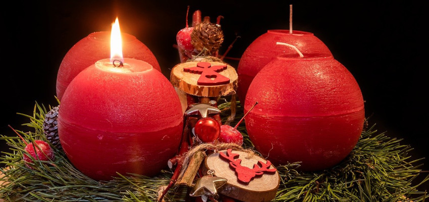 Adventskranz 1. Advent